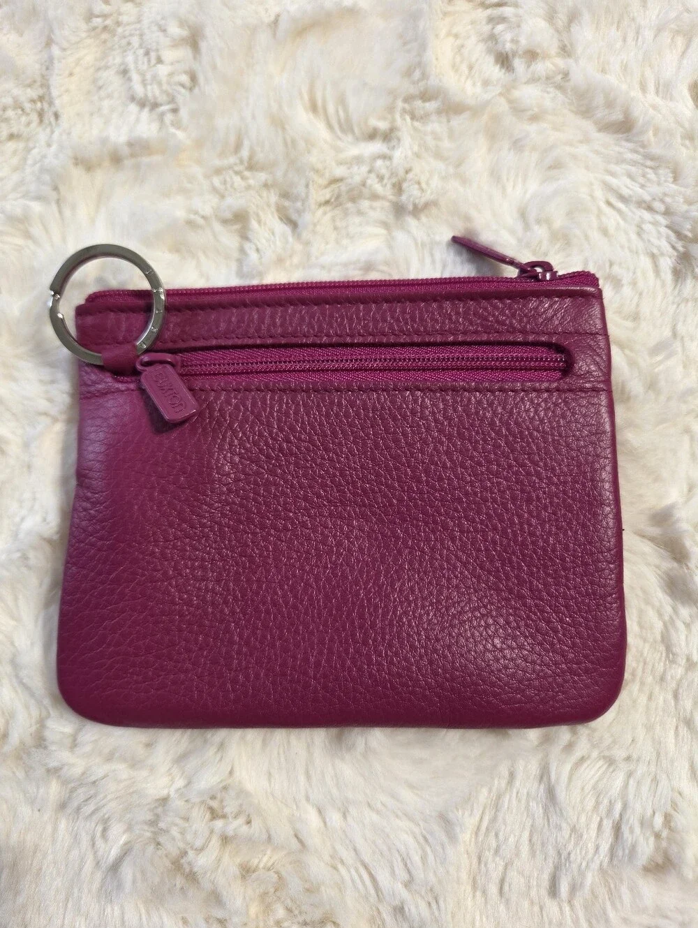 Buxton - 2 Pc. Genuine Leather Coin & Card ID Change Purse Mini Wallet